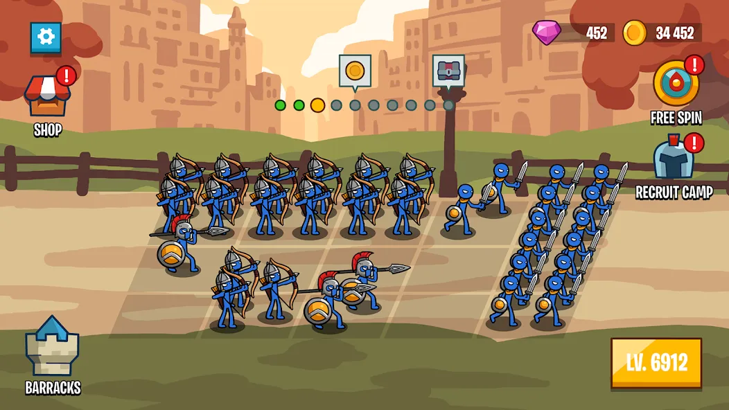 Stick Battle: War of Legions (Стик битва) [МОД: Все открыто, Дополнительные деньги и Меню MOD] Screenshot 4