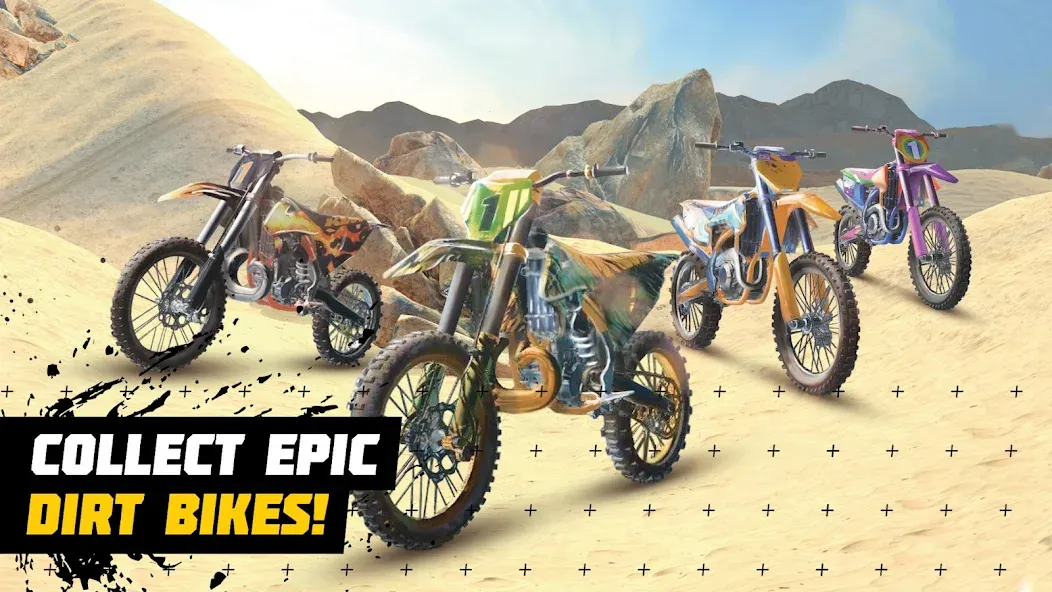 Dirt Bike Unchained: MX Racing (Дерт Байк Анчейнд) [МОД: Много денег, Монет и Все открыто] Screenshot 1