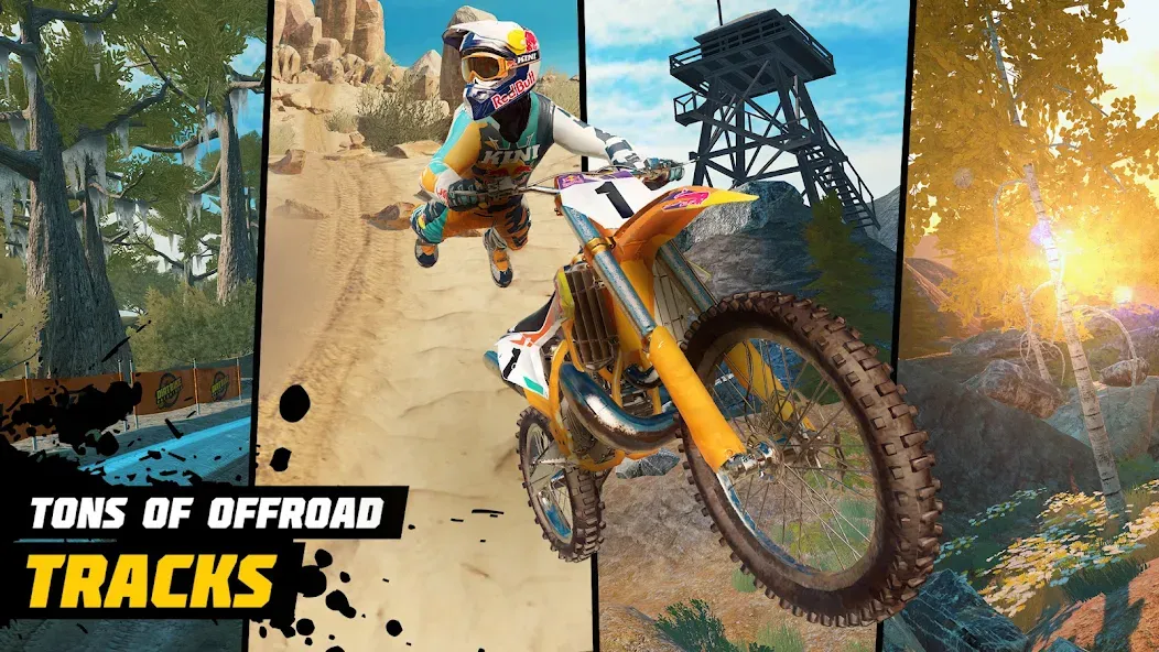 Dirt Bike Unchained: MX Racing (Дерт Байк Анчейнд) [МОД: Много денег, Монет и Все открыто] Screenshot 2