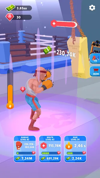 Tap Punch - 3D Boxing (Тап Панч) [МОД: Бесконечные деньги, Монеты и Мега MOD] Screenshot 3