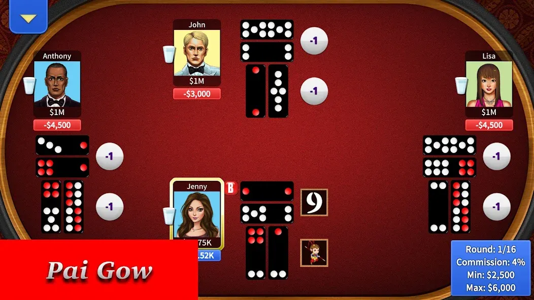 Pai Gow Online - KK Paigow 2 (Пай Гоу Онлайн) [МОД: Много денег, Монет и Все открыто] Screenshot 4