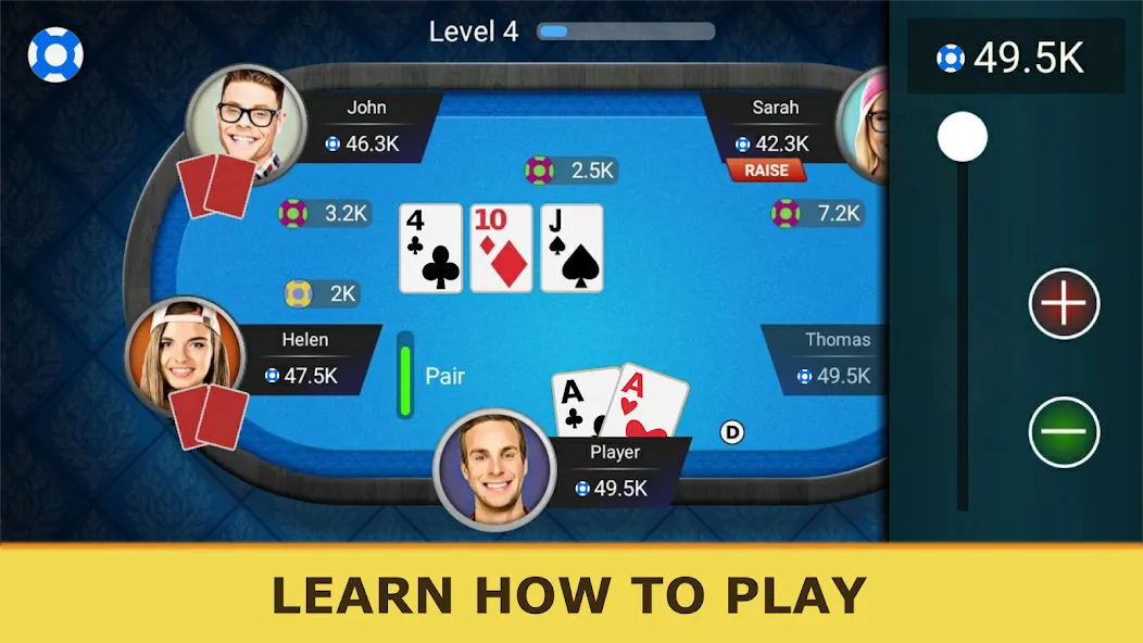 Poker Offline: Texas Holdem [МОД: Бесконечные деньги, Монеты и Мега MOD] Screenshot 3