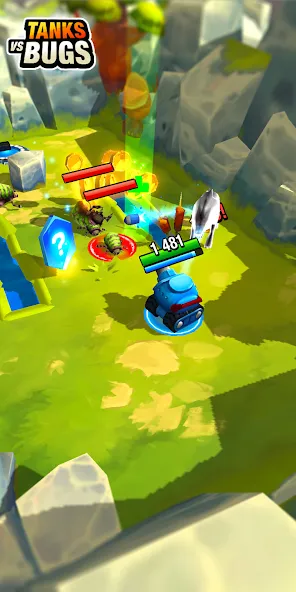 Tanks vs Bugs (Танки против жуков) [МОД: Меню, Бесконечные монеты и Открытые уровни] Screenshot 2