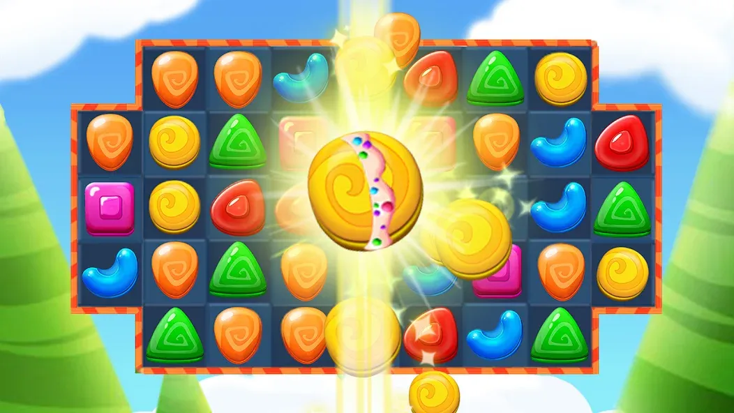 Cookie Jelly Match (Куки Джелли Матч) [МОД: Все открыто, Дополнительные деньги и Меню MOD] Screenshot 2