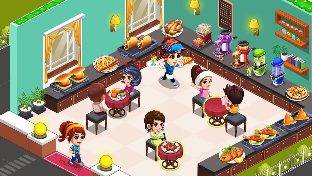 Cooking Restaurant Kitchen (Кукинг Ресторан Китчен) [МОД: Деньги, Монеты и Меню MOD] Screenshot 1