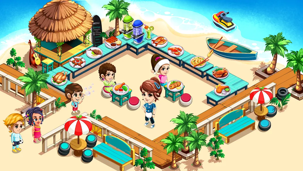 Cooking Restaurant Kitchen (Кукинг Ресторан Китчен) [МОД: Деньги, Монеты и Меню MOD] Screenshot 3