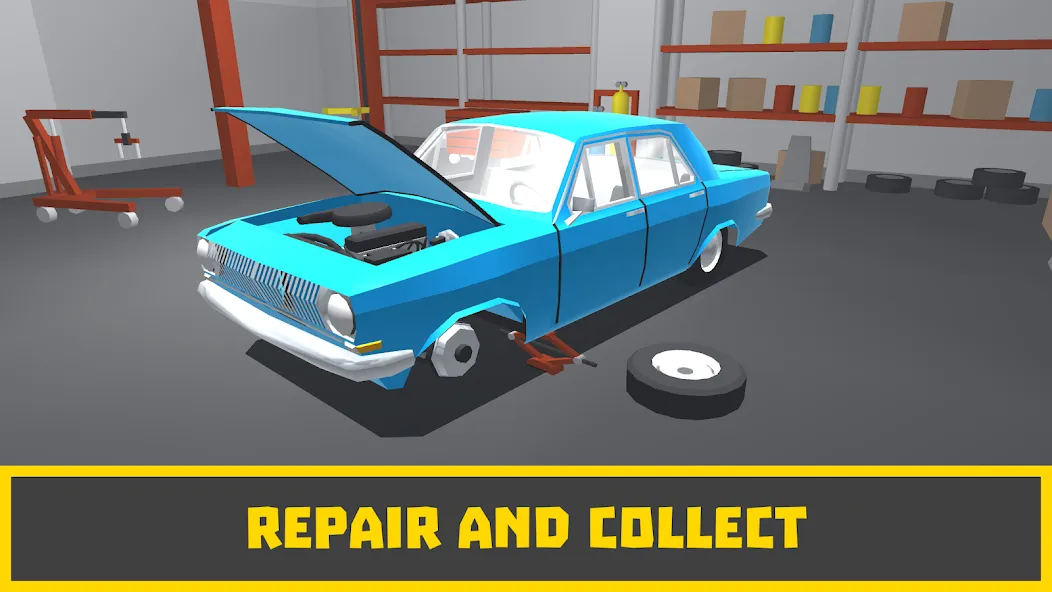 Retro Garage - Car Mechanic [МОД: Много монет, Открытые уровни и Мега MOD] Screenshot 1