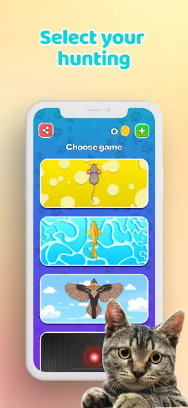 Games for Cat－Toy Mouse & Fish [МОД: Меню, Бесконечные монеты и Открытые уровни] Screenshot 2