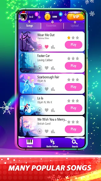 Magic Pink Tiles: Piano Game (Магические розовые плитки) [МОД: Много денег, Монет и Все открыто] Screenshot 3