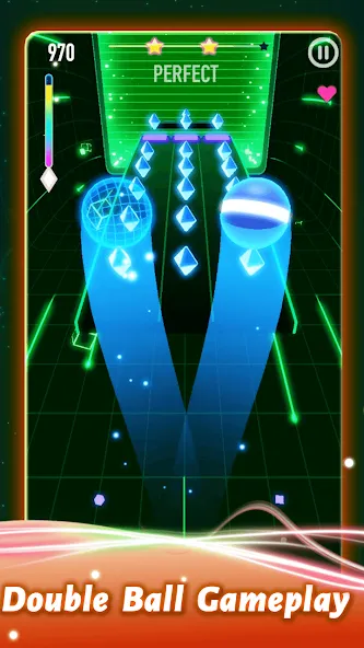 Rolling Twins: Music Ball Rush (Роллинг Твинс) [МОД: Все открыто, Дополнительные деньги и Меню MOD] Screenshot 3