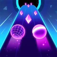 Скачать Rolling Twins: Music Ball Rush (Роллинг Твинс) [МОД: Все открыто, Дополнительные деньги и Меню MOD] | Взлом Rolling Twins: Music Ball Rush на Андроид