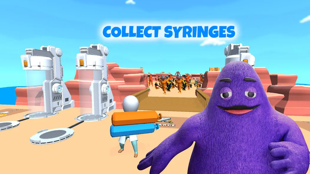Grimace monster playground (Батл Плейграунд Монстерс) [МОД: Много денег, Монет и Все открыто] Screenshot 1