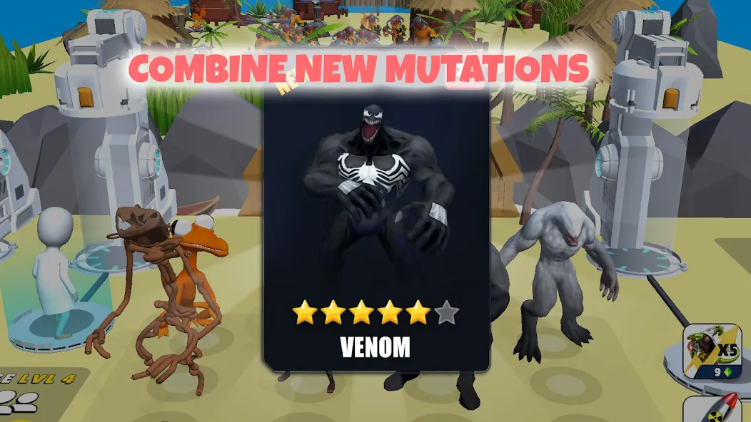 Grimace monster playground (Батл Плейграунд Монстерс) [МОД: Много денег, Монет и Все открыто] Screenshot 3
