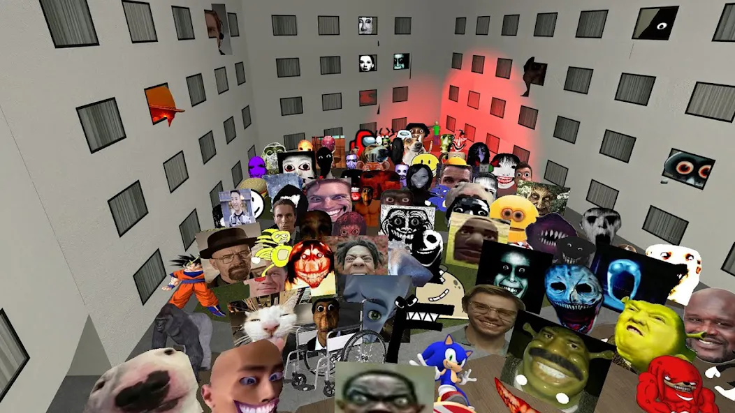 Nextbots In Backrooms: Shooter (Некстботс в комнатах позади) [МОД: Бесконечные деньги, Монеты и Мега MOD] Screenshot 4
