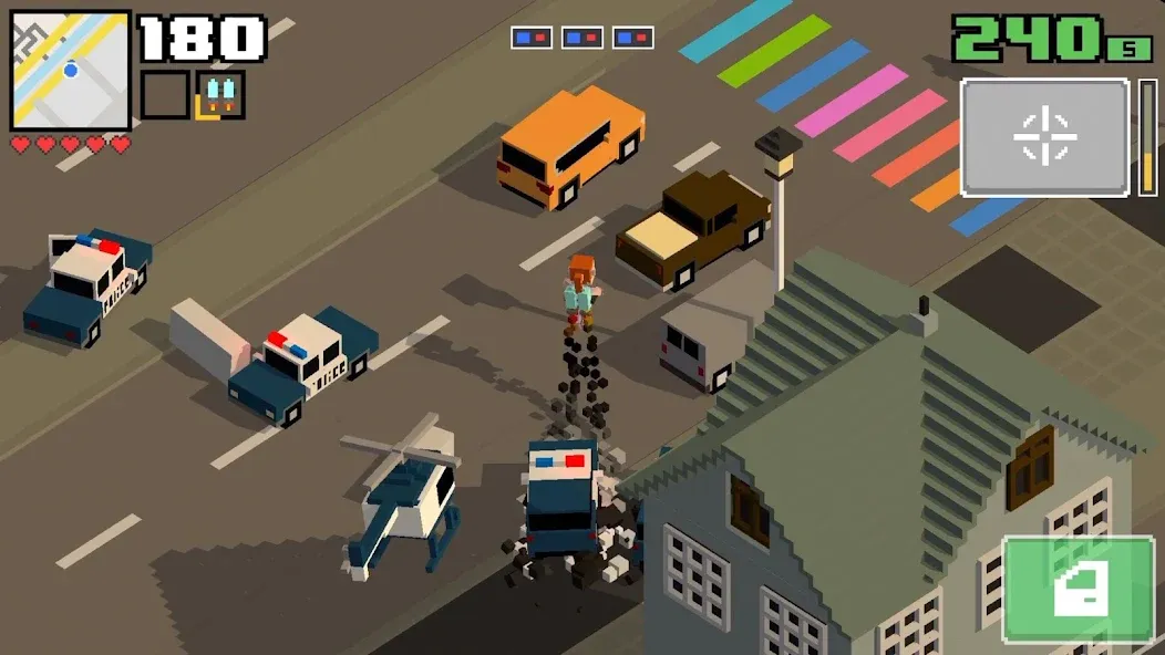 Smashy Road: Wanted 2 (Смэши Роуд) [МОД: Много денег, Монет и Все открыто] Screenshot 1