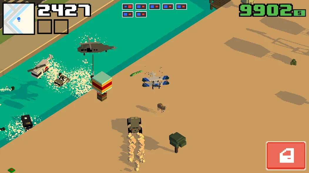 Smashy Road: Wanted 2 (Смэши Роуд) [МОД: Много денег, Монет и Все открыто] Screenshot 2