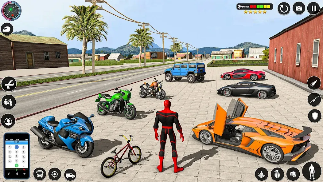 Spider Rope Games - Crime Hero [МОД: Много денег, Монет и Все открыто] Screenshot 1