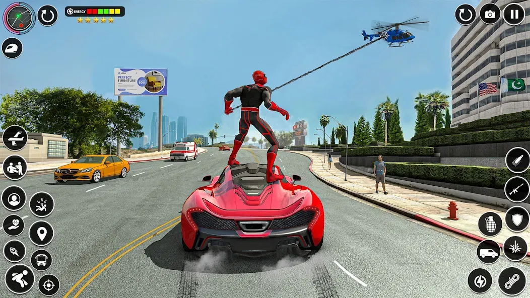 Spider Rope Games - Crime Hero [МОД: Много денег, Монет и Все открыто] Screenshot 2