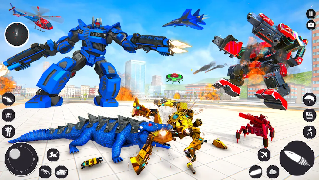 Crocodile Animal Robot Games [МОД: Деньги, Монеты и Меню MOD] Screenshot 2