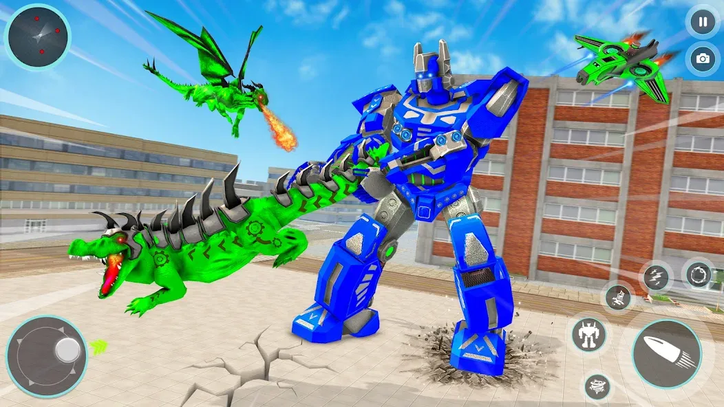 Crocodile Animal Robot Games [МОД: Деньги, Монеты и Меню MOD] Screenshot 4