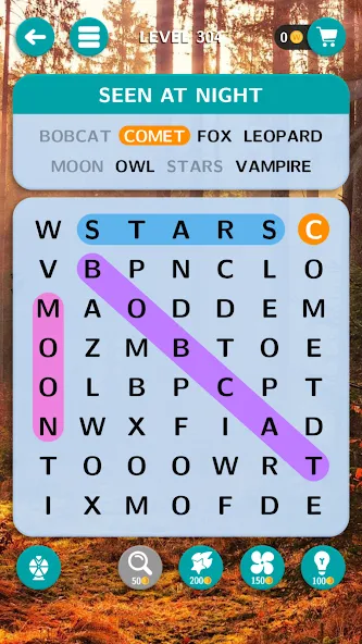 World of Word Search [МОД: Деньги, Монеты и Меню MOD] Screenshot 2
