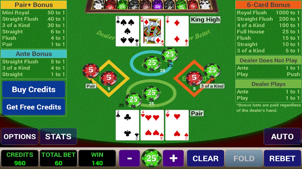 Ace 3-Card Poker (эйс 3) [МОД: Бесконечные деньги, Монеты и Мега MOD] Screenshot 3
