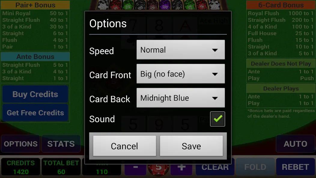Ace 3-Card Poker (эйс 3) [МОД: Бесконечные деньги, Монеты и Мега MOD] Screenshot 4