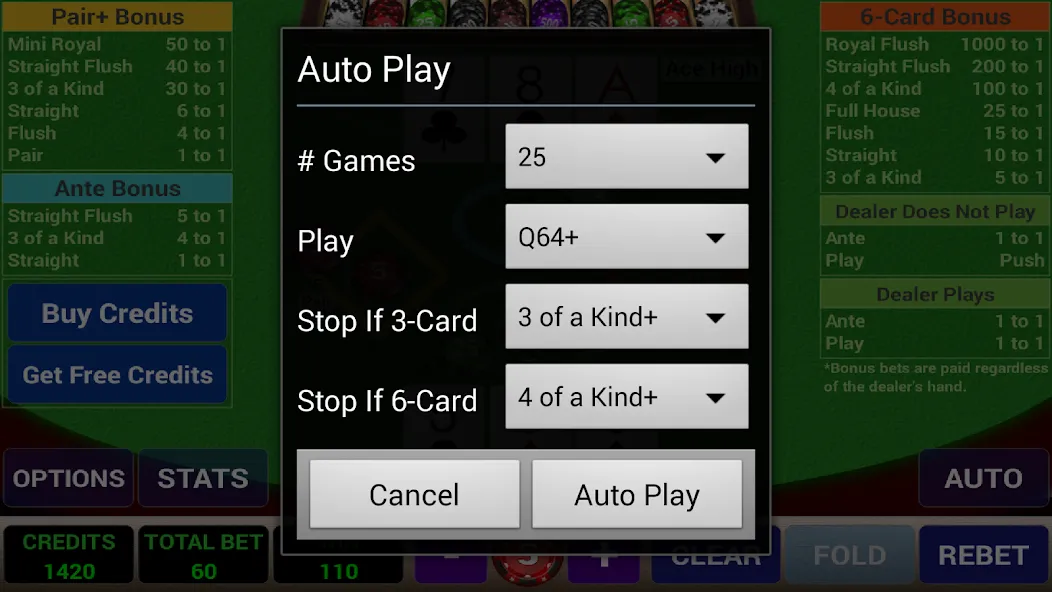 Ace 3-Card Poker (эйс 3) [МОД: Бесконечные деньги, Монеты и Мега MOD] Screenshot 5