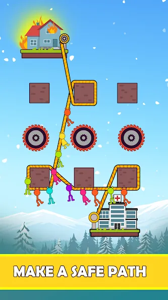 Rope Puzzle (Роуп Паззл) [МОД: Все открыто, Дополнительные деньги и Меню MOD] Screenshot 2