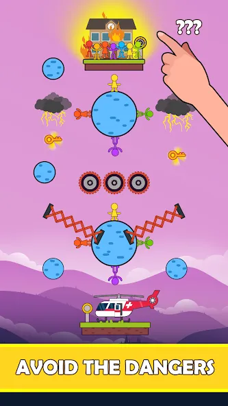Rope Puzzle (Роуп Паззл) [МОД: Все открыто, Дополнительные деньги и Меню MOD] Screenshot 3