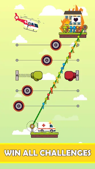Rope Puzzle (Роуп Паззл) [МОД: Все открыто, Дополнительные деньги и Меню MOD] Screenshot 5