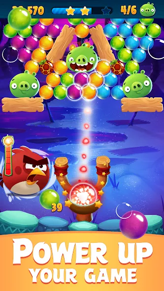 Angry Birds POP Bubble Shooter (Энгри Брдс ПОП Бабл Шутер) [МОД: Деньги, Монеты и Меню MOD] Screenshot 4