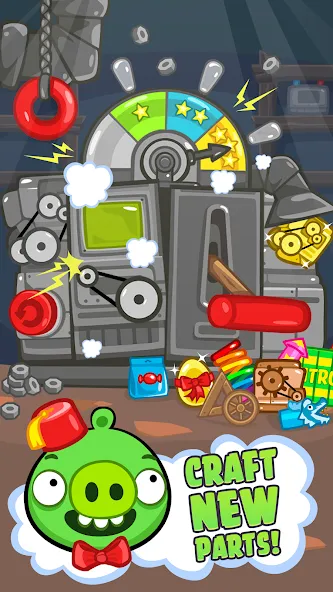 Bad Piggies (Бэд Пиггиз) [МОД: Все открыто, Дополнительные деньги и Меню MOD] Screenshot 3