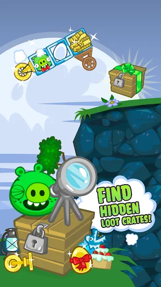 Bad Piggies (Бэд Пиггиз) [МОД: Все открыто, Дополнительные деньги и Меню MOD] Screenshot 4