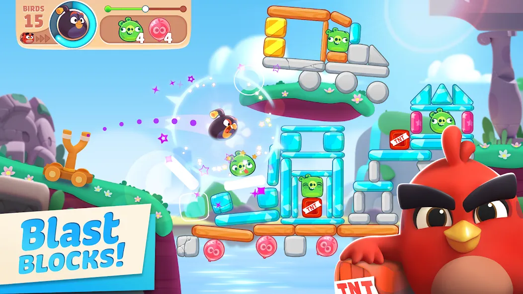 Angry Birds Journey (Энгри Бердс Джорни) [МОД: Деньги, Монеты и Меню MOD] Screenshot 1