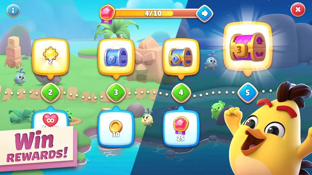 Angry Birds Journey (Энгри Бердс Джорни) [МОД: Деньги, Монеты и Меню MOD] Screenshot 4