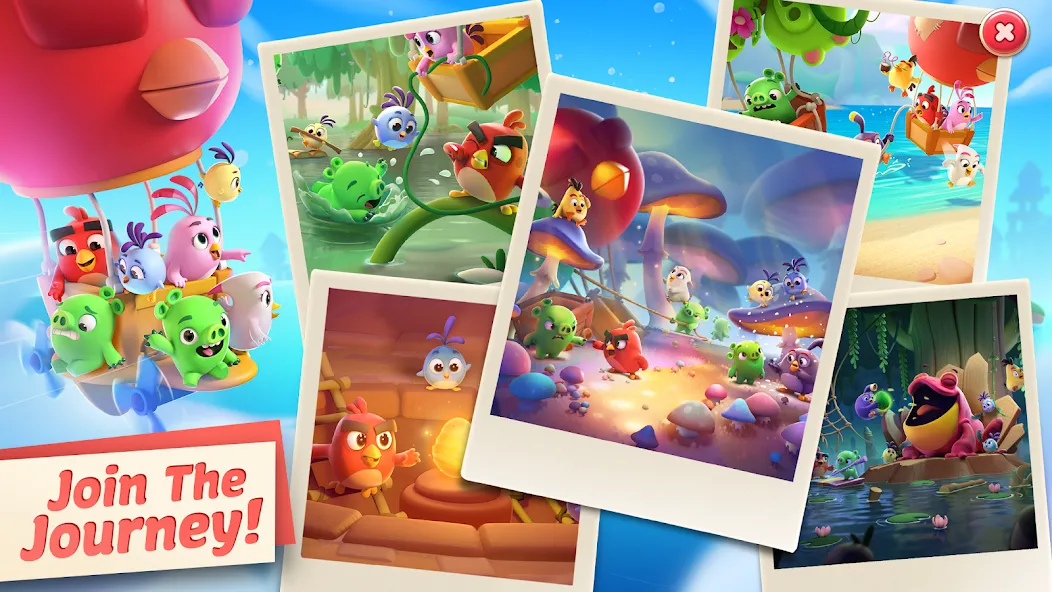 Angry Birds Journey (Энгри Бердс Джорни) [МОД: Деньги, Монеты и Меню MOD] Screenshot 5