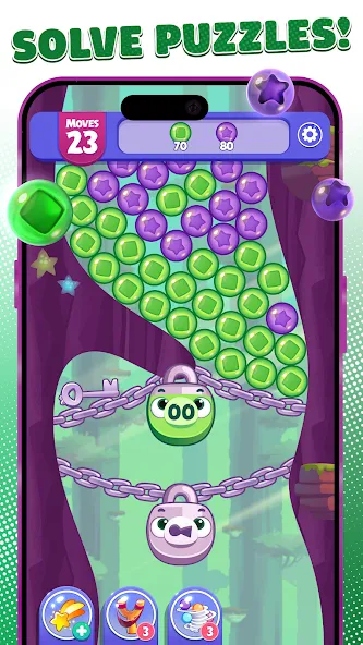 Angry Birds Dream Blast (Энгри Бердс Дрим Бласт) [МОД: Много монет, Открытые уровни и Мега MOD] Screenshot 2