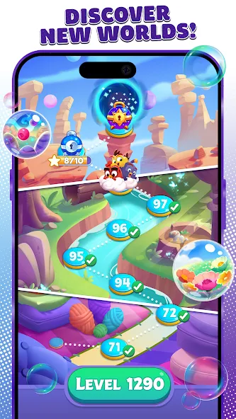 Angry Birds Dream Blast (Энгри Бердс Дрим Бласт) [МОД: Много монет, Открытые уровни и Мега MOD] Screenshot 5