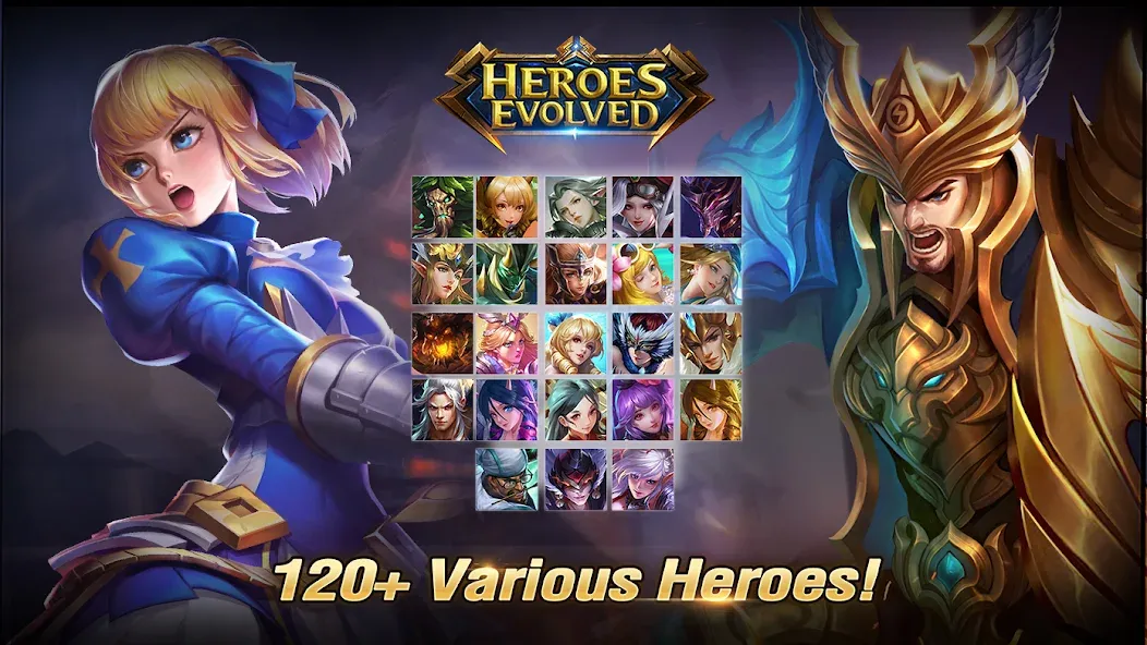 Heroes Evolved (Герои Эволюции) [МОД: Много монет, Открытые уровни и Мега MOD] Screenshot 4