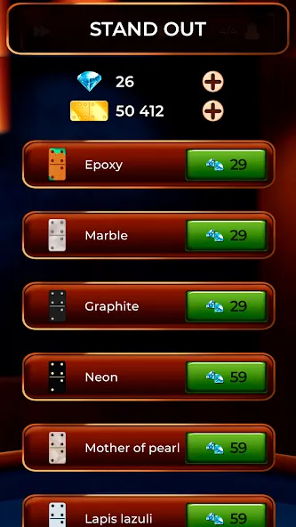 Dominoes Online [МОД: Все открыто, Дополнительные деньги и Меню MOD] Screenshot 4