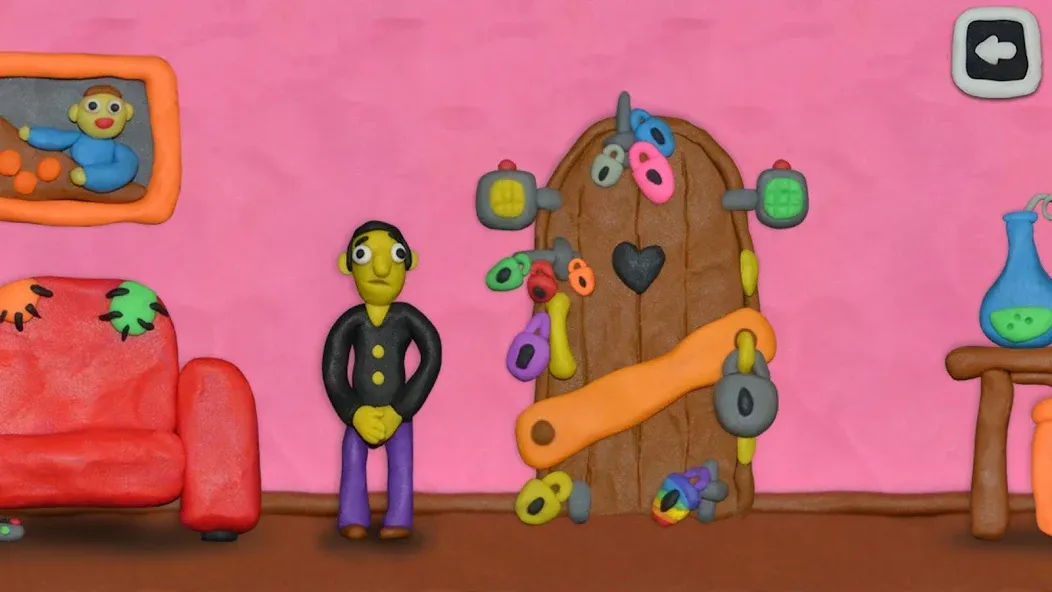 12 LOCKS: Plasticine room [МОД: Бесконечные деньги, Монеты и Мега MOD] Screenshot 2