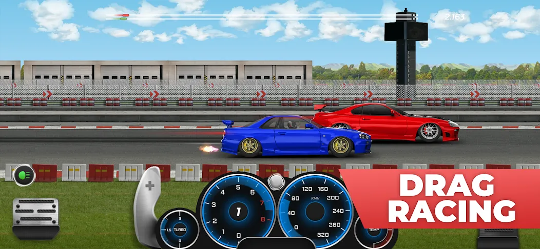 Project Drag Racing (Проект Дрэгрейсинг) [МОД: Много монет, Открытые уровни и Мега MOD] Screenshot 1