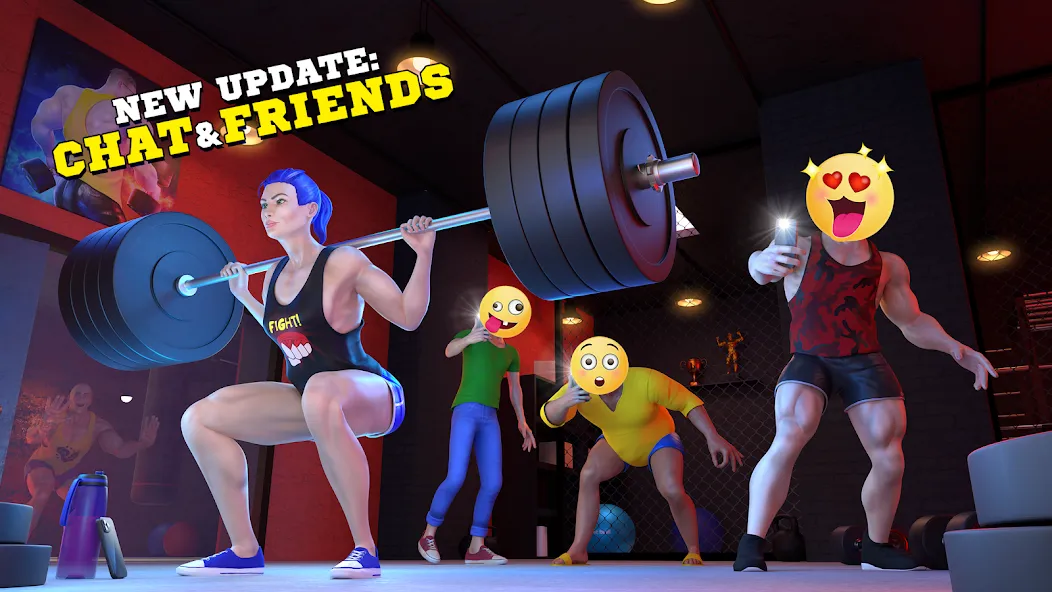 Fitness Gym Bodybuilding Pump [МОД: Бесконечные деньги, Монеты и Мега MOD] Screenshot 1