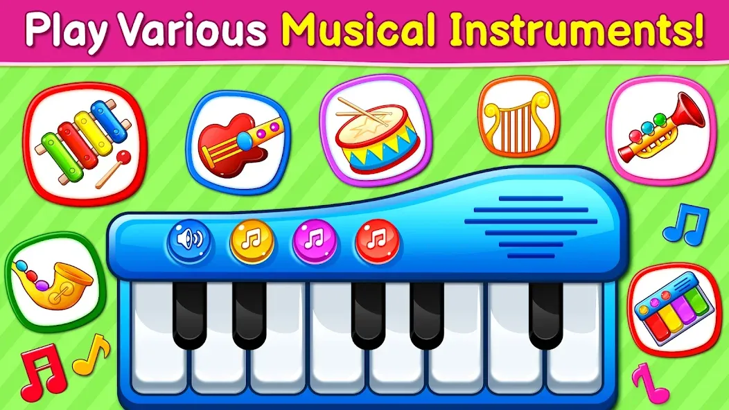 Baby Games: Piano & Baby Phone (Бейби Геймс) [МОД: Много денег, Монет и Все открыто] Screenshot 2