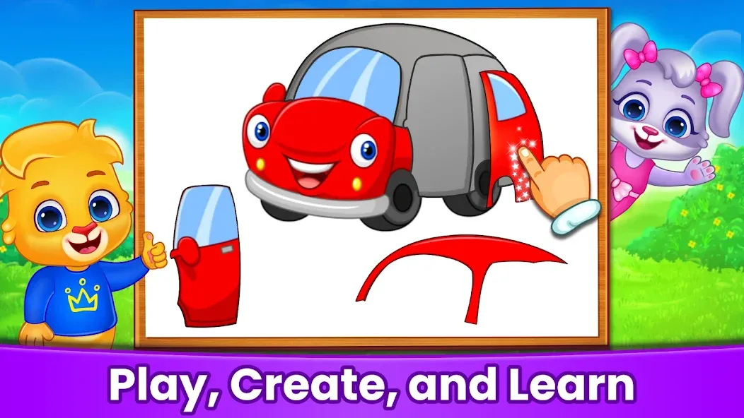Puzzle Kids: Jigsaw Puzzles [МОД: Деньги, Монеты и Меню MOD] Screenshot 3