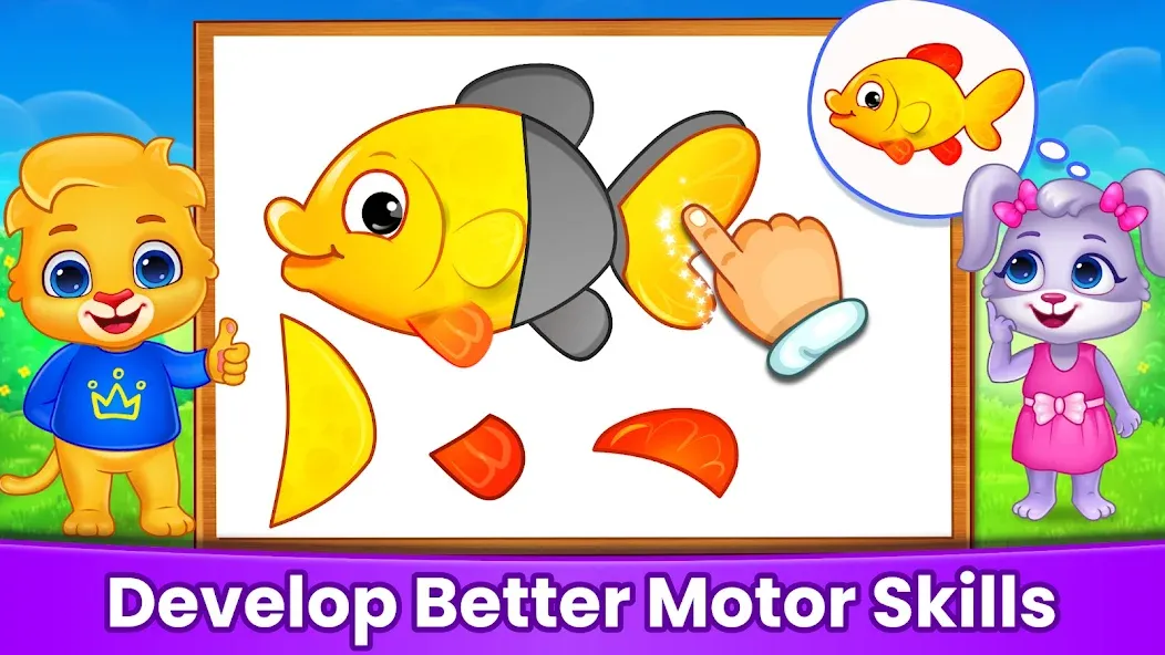 Puzzle Kids: Jigsaw Puzzles [МОД: Деньги, Монеты и Меню MOD] Screenshot 5