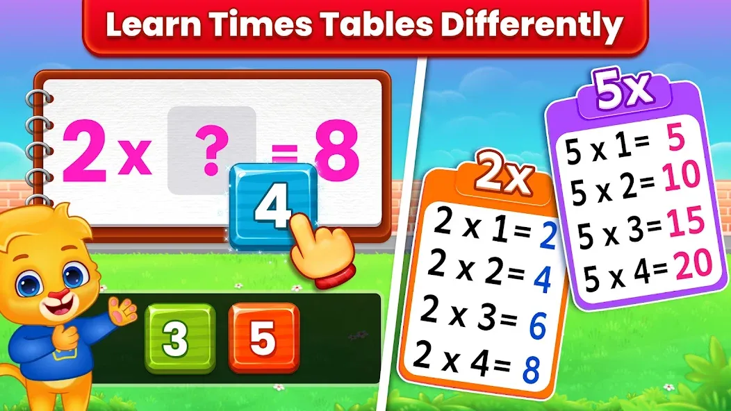 Kids Multiplication Math Games [МОД: Все открыто, Дополнительные деньги и Меню MOD] Screenshot 2