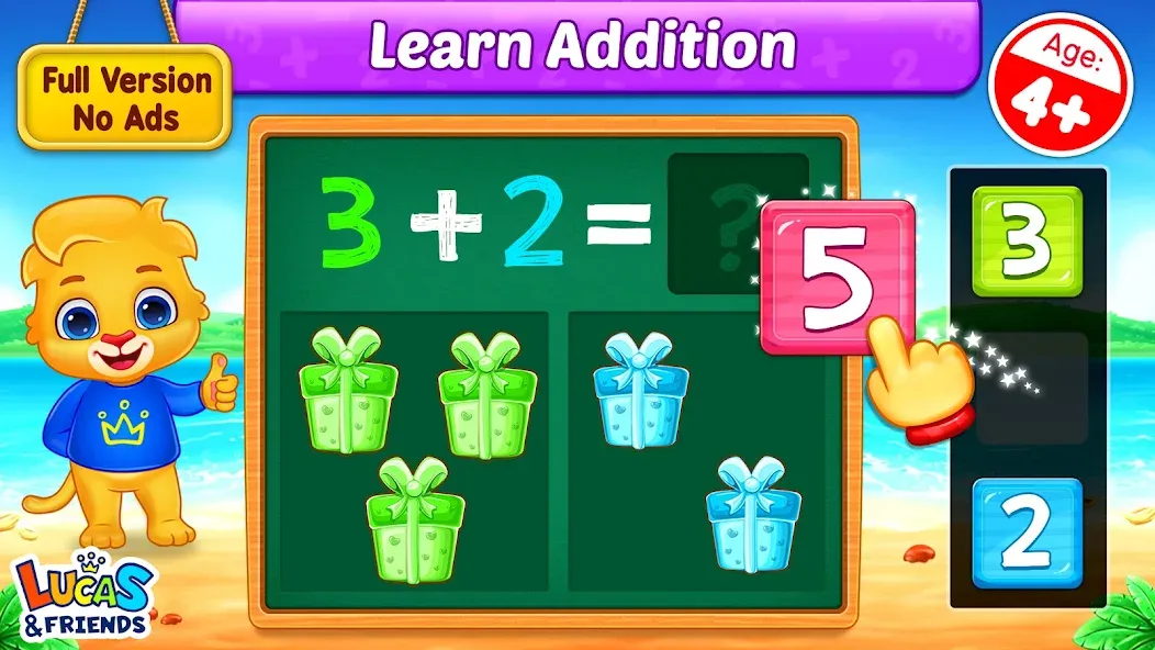 Math Kids: Math Games For Kids [МОД: Меню, Бесконечные монеты и Открытые уровни] Screenshot 1
