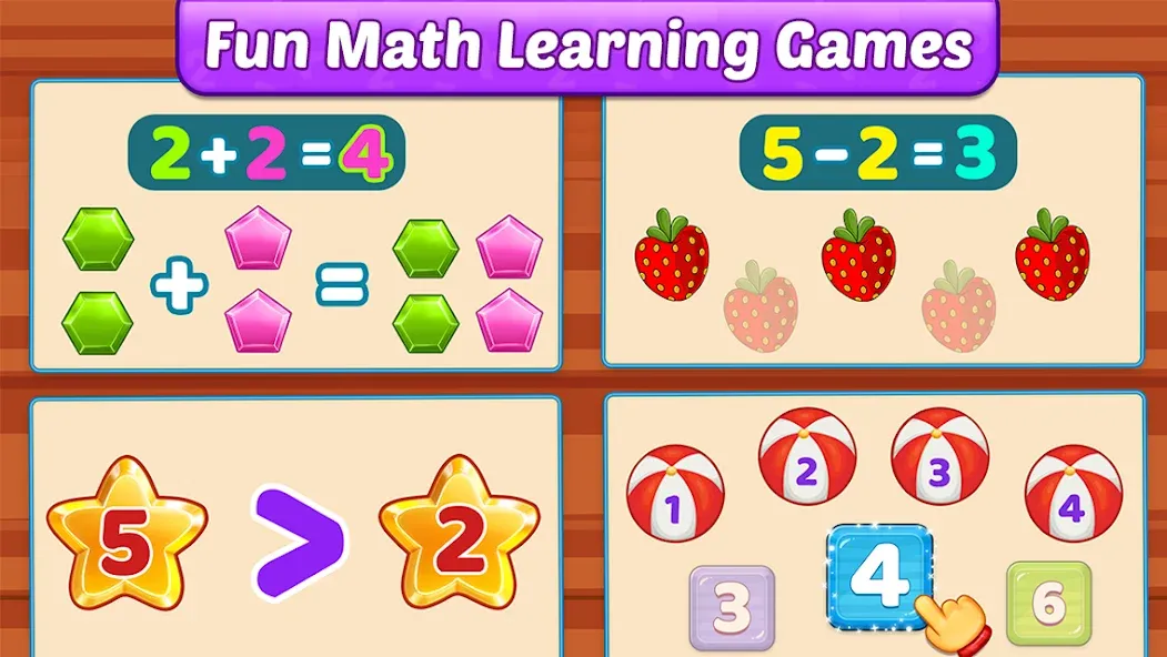 Math Kids: Math Games For Kids [МОД: Меню, Бесконечные монеты и Открытые уровни] Screenshot 5